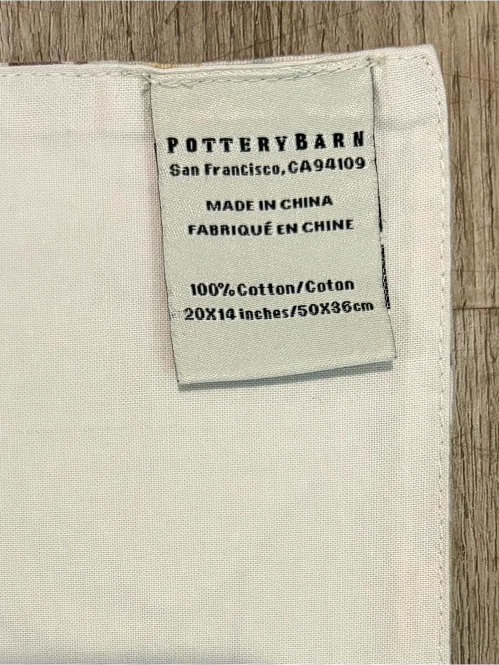 Pottery Barn Olive Branch 14x20 Cloth Placemats Set of 5 RARE & Hard to Find
